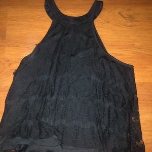 Black lace tank top